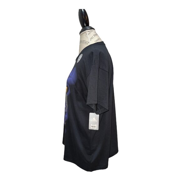 Disney Black Minnie Mouse Happy Meowlloween Glow In The Dark Tee Women's Size XL - Picture 4 of 12